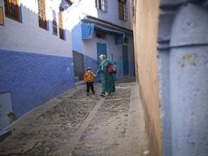 Tanpa Turis, Kota Biru Chefchaouen Bisa Santai