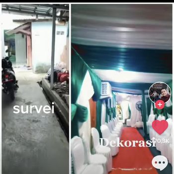 Viral di Bekasi, dekorasi pernikahan di gang sempit
