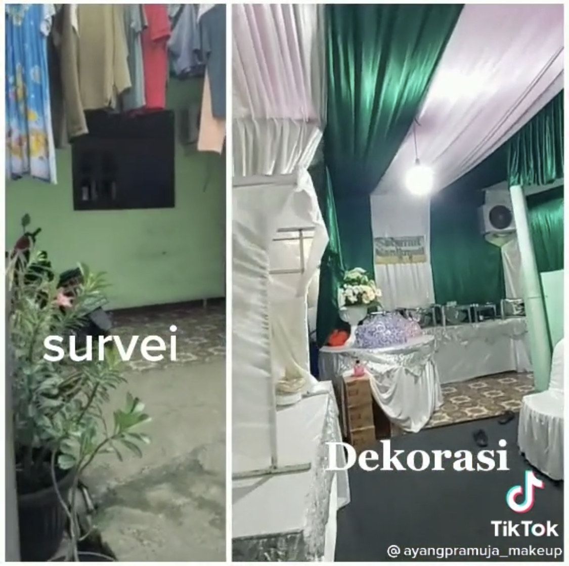 Viral di Bekasi, dekorasi pernikahan di gang sempit