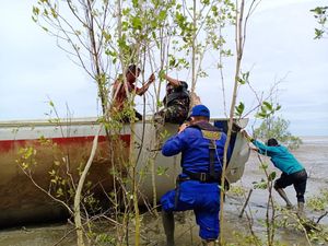 Ada Tulisan CNSA, Ini Titik Penemuan Puing Diduga Badan Pesawat di Kalteng