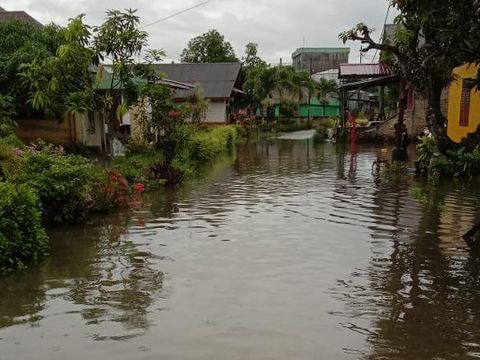 Banjir di salah satu kelurahan di Perbaungan, Serdang Bedagai