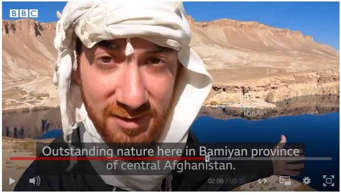 Drew Binksy ke Afghanistan, turis Amerika Serikat
