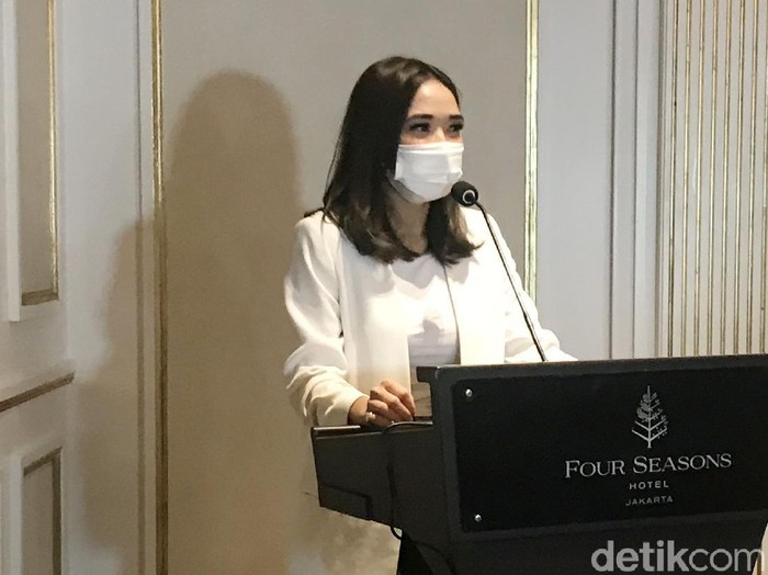 Gisella Anastasia saat ditemui di hotel Four Seasons.