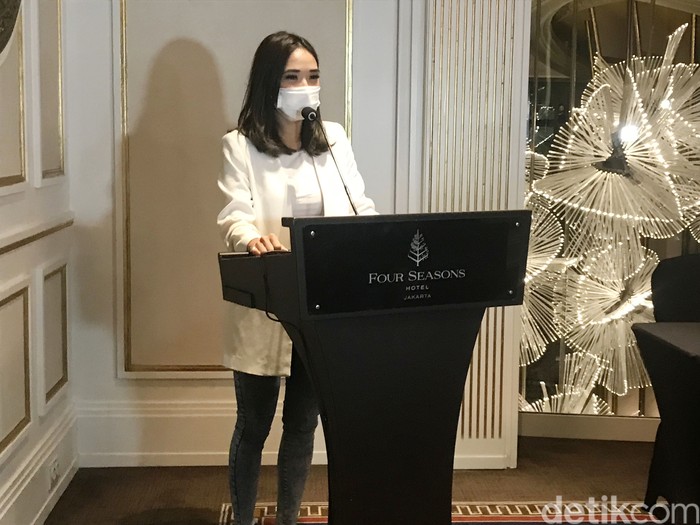 Gisella Anastasia saat ditemui di hotel Four Seasons.