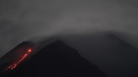 Dengan masih ditetapkannya status Siaga, maka rekomendasi BPPTKG juga masih tetap. Yakni daerah bahaya meliputi kawasan rawan bencana (KRB) III dengan radius 5 kilometer dari puncak. Potensi bahaya berupa erupsi eksplosif. Antara Foto/Hendra Nurdiyansyah.