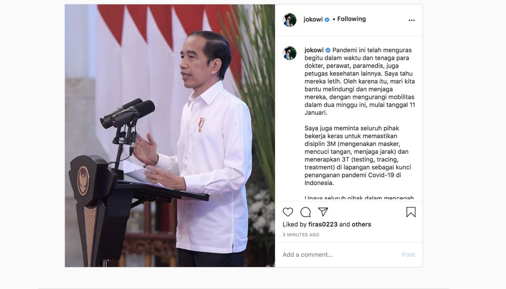 Jokowi (Istagram)
