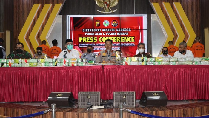 Konferensi pers di Polda Aceh (dok. Humas Polda Aceh)