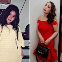 Kecantikan istri Raffi Ahmad, Nagita Slavina, memang telah terpancar sejak kecil. Lihat saja penampilannya saat kecil di foto yang satu ini, terlihat cantik dan imut bukan? Foto: Instagram/@pecintaladygigi & Instagram/@raffinagita1717