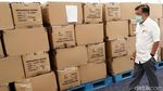 Momen JK Cek Kesiapan dan Stok Gudang Darurat COVID-19