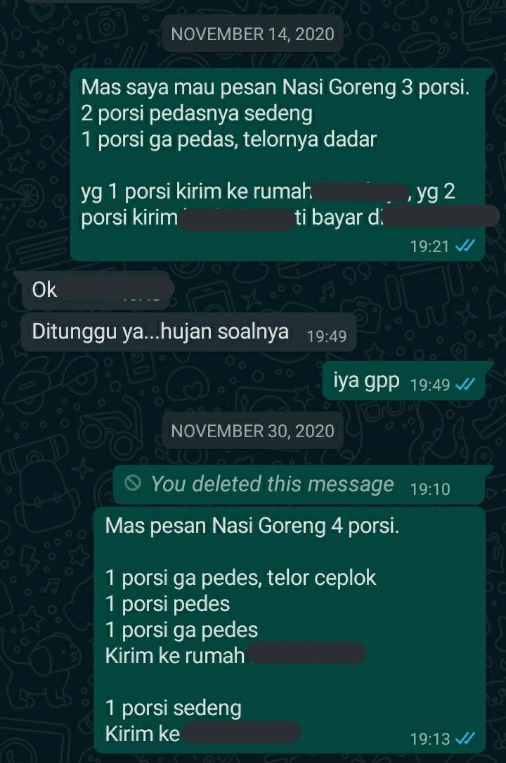 Pesanan 25 Nasi Goreng Super Detail yang Bikin Emosi