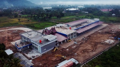 Melihat Progres Pembangunan Terminal Anak Air Padang