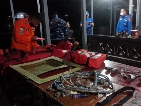 Puing pecahan roket China yang ditemukan di Kumai, Kotawaringin Barat, Kalteng (dok. Polda Kalteng)