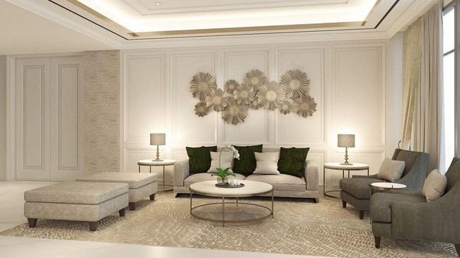 Di Instagram, Zaskia Sungkar juga memperlihatkan konsep desain interior rumah tersebut. Perpaduan gaya modern-klasik dengan warna putih yang mendominasi menjadi inspirasi mereka. (Foto: Instagram/@zaskiasungkar15)