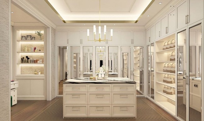 Irwansyah dan Zaskia Sungkar mendedikasikan sebuah ruangan untuk walk-in closet mereka. Di sini, mereka akan menyimpan koleksi busana, sepatu dan tas kesayangan. (Foto: Instagram/@zaskiasungkar15)