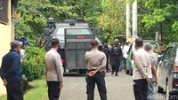 Foto: TKP Penangkapan teroris di Makassar (Hermawan-detikcom).