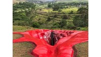 Memiliki panjang 33 meter, karya seni ini dibuat oleh seniman visual Juliana Notari. Ukuran lebar patung vagina raksasa ini yakni 16 meter dan kedalamannya sendiri mencapai 6 meter. Ada makna terkait pembangunan instalasi seni ini.