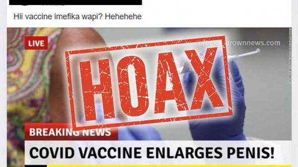 Viral Vaksin COVID 19 Memperbesar Penis BPOM Hoax Lah