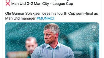 Ole banyak mengalami kekalahan di semifinal. Foto: Twitter