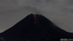 Penampakan Terkini Gunung Merapi yang Semburkan Lava Pijar