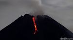 Penampakan Terkini Gunung Merapi yang Semburkan Lava Pijar