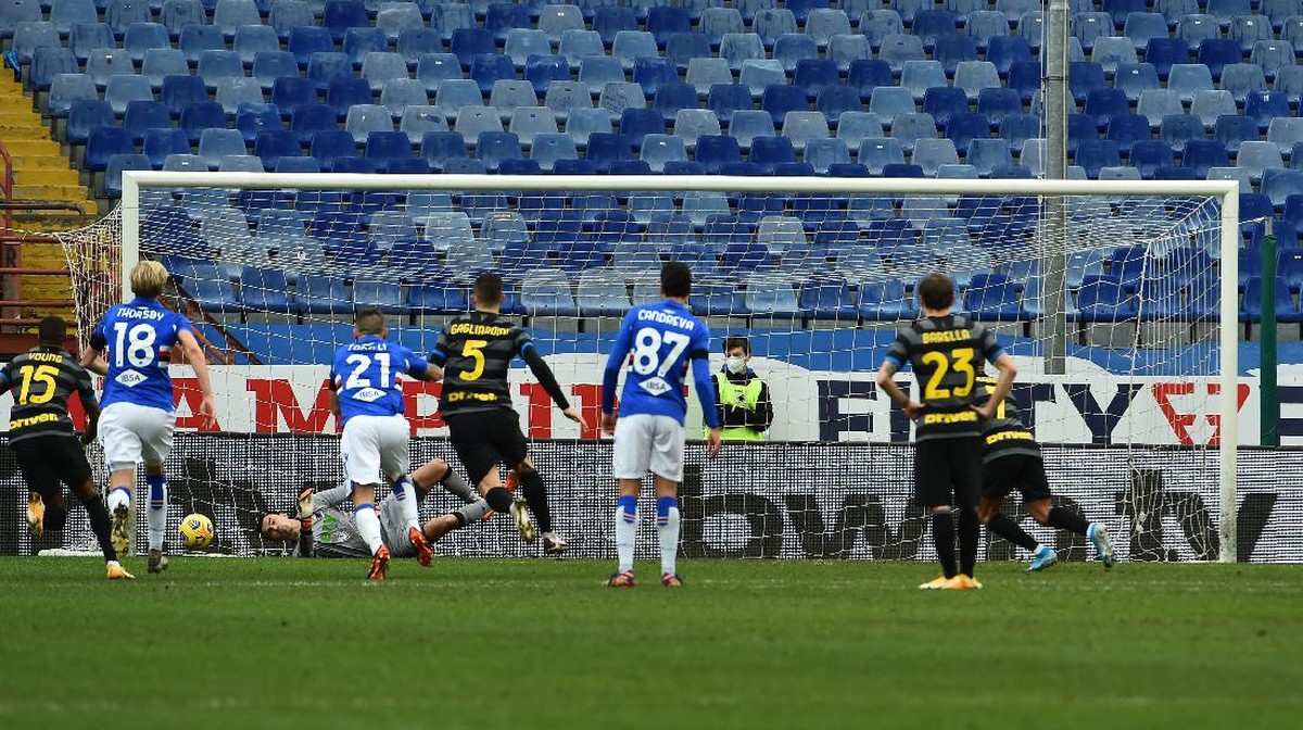 Inter Milan dikalahkan Sampdoria 1-2 dalam lanjutan Liga Italia (Foto: Getty Images/Paolo Rattini)