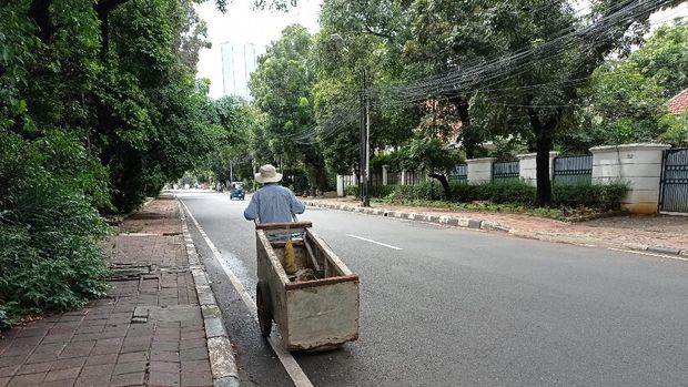 Tunawisma di Sekitar Menteng Jakarta Pusat