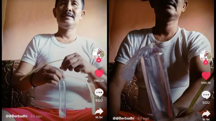 Viral Video Tutorial Ikat Es Lilin dari Bapak-bapak, Ditonton 4 Juta Kali!