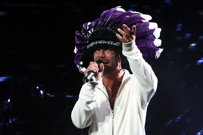 MONZA, ITALY - SEPTEMBER 09:  Jamiroquai performs at F1 Rocks in Monza on September 9, 2011 in Monza, Italy.  (Photo by Andrew Hone/Getty Images for F1 Rocks in Monza)