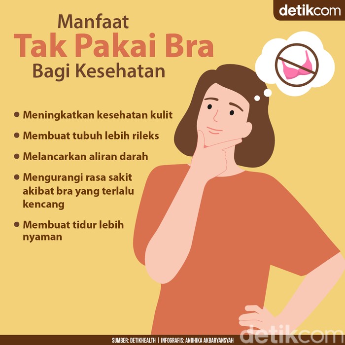 5 Alasan Tidak Pakai Bra Malam Ini