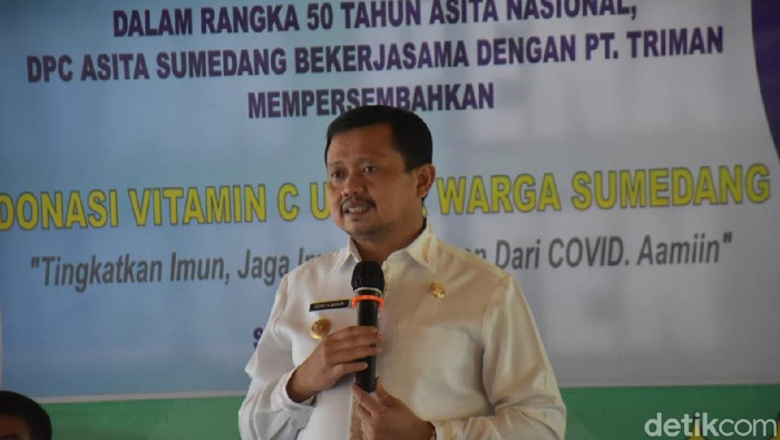 Bupati Sumedang, Dony Ahmad Munir (Rizal/detikcom)