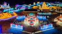 Berkurangnya acara di Festival Harbin membuat wisatawan kecewa. Begitu pula dengan pemandu wisata (Getty Images)