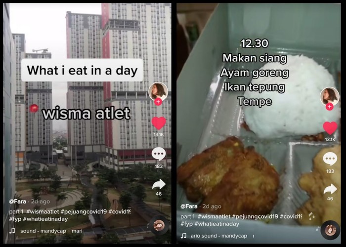 Karantina di Wisma Atlet, Netizen Ini Ungkap Makanan Enak yang Dinikmati