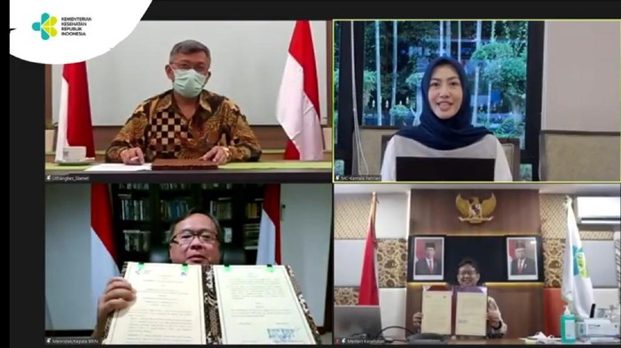 Kementerian Kesehatan dan Kementerian Riset dan Teknologi bekerja sama dalam rangka pelacakan mutasi virus Corona (COVID-19).