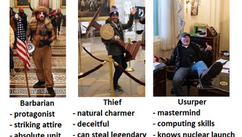 Seperti dalam game, bisa dipilih jenis fighter yang menyerbu gedung Capitol. Foto: istimewa