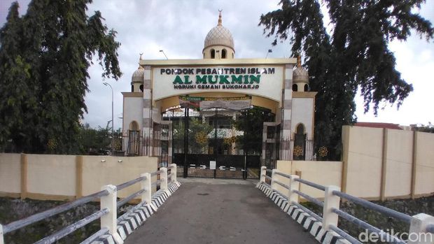 Suasana Ponpes Al-Mukmin Ngruki, Sukoharjo, usai kedatangan Abu Bakar Ba'asyir, Jumat (8/1/2021) sore.