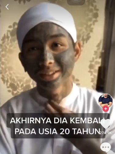 tiktok Pria viral bernama Ahmad Nur Kusuma Yuda, mantan anak punk yang mendapatkan hidayah.