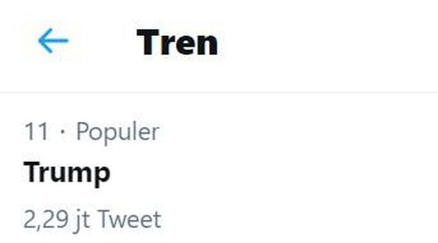 Akun Twitter Donald Trump ditutup permanen