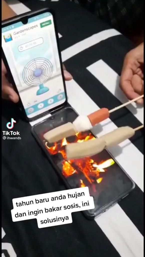 Bakar Sate Pakai Api Virtual Dan Kipas Angin Online Netizen Ini Bikin