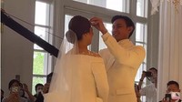 Keduanya melakukan pemberkatan pagi ini, Sabtu (9/1/2020) di salah satu tempat yang sudah disiapkan di kawasan Jakarta. Foto: dok. Channel YouTube Felicya Angelista.
