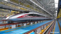 Kereta cepat ini bernama Fuxing dan memiliki kecepatan yang dirancang 350 km per jam. Foto: Dok. Xinhua/Chen Zhonghao
