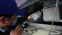 Itu bisa menyimpan air kental di pori-pori. Saat suhu ruang penumpang naik, kondensat menguap. Foto: Dok. Xinhua/Chen Zhonghao