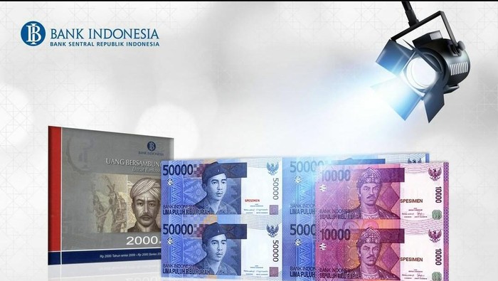 Foto uang bersambung yang dirilis Bank Indonesia