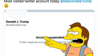 Akun Trump yang sekarang kosong melompong karena dicekal menjadi paling banyak dikunjungi lantaran netizen penasaran. Foto: istimewa