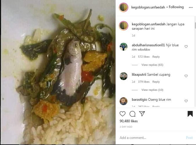 Nyesek! Orang Ini Masak Oseng Cupang 'Blue Rim' Buat Jadi Lauk