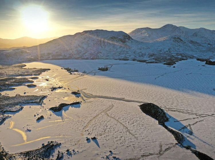 Potret Skotlandia Kala Suhu di Bawah Nol