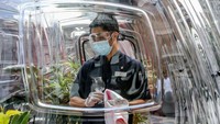 Bubble pod ini juga terus-menerus dibersihkan sesuai dengan protokol yang ditentukan untuk mengurangi risiko penularan COVID-19. Foto: Dok. Xinhua/Rouelle Umali