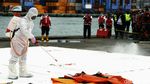 Kantong Jenazah Berisi Potongan Tubuh Korban Pesawat Sriwijaya Air Didisinfektan
