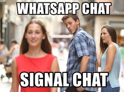 Meme Pengguna WhatsApp Berbondong-bondong Pindah ke Signal