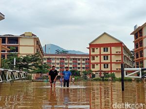 Rusunawa Rancaekek Masih Terendam Banjir Akibat Tanggung Jebol