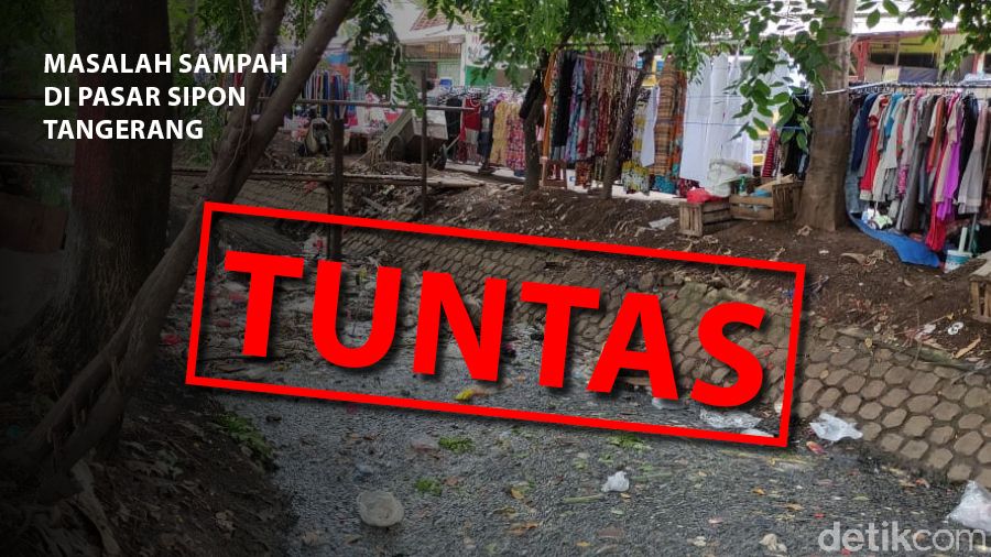detikcom Do Your Magic: Masalah sampah di Pasar Sipon Tangerang sudah tuntas. (Mindra Purnomo/Tim Infografis detikcom)